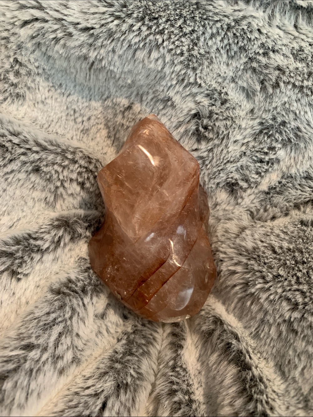 Small Fire Quartz Crystal Flame